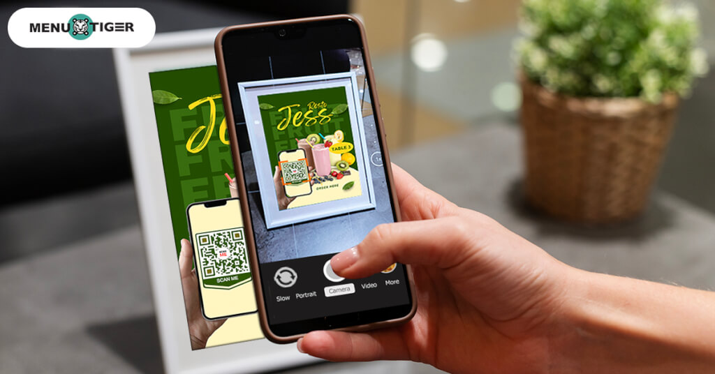 Self serve menu QR code